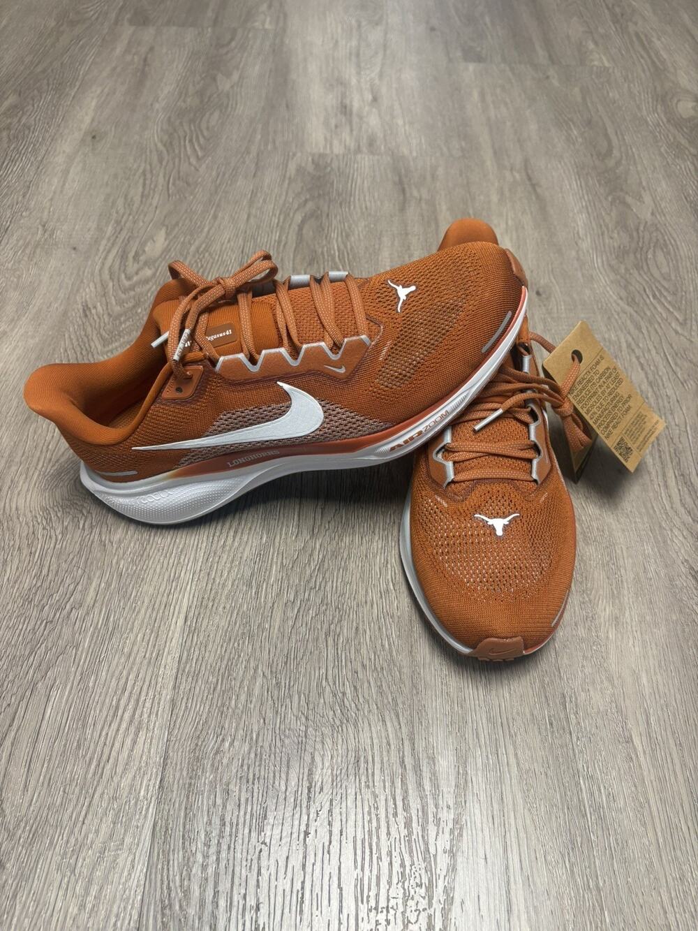 Nike Air Zoom Pegasus 41 Texas Longhorns Mens 11 Orange FZ5145-800 shoes